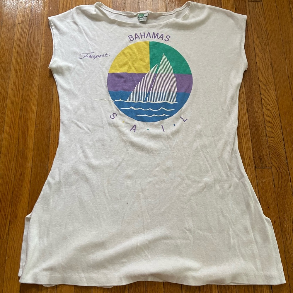 Vintage Beach Cover Up Freeport Bahamas